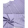 imageCOOFANDY Mens Knit Short Sleeve Shirts Button Down Vintage Knitted Polo Shirt Casual Beach Crochet Cable Vacation ShirtLilac Purple