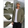 imageCOOFANDY Mens Light Rain Jacket with Hood Packable Waterproof Raincoat Golf Rain Gear Travel Hiking WindbreakerArmy Green