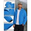 imageCOOFANDY Mens Light Rain Jacket with Hood Packable Waterproof Raincoat Golf Rain Gear Travel Hiking WindbreakerBlue