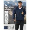 imageCOOFANDY Mens Light Rain Jacket with Hood Packable Waterproof Raincoat Golf Rain Gear Travel Hiking WindbreakerDark Blue