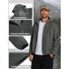 imageCOOFANDY Mens Light Rain Jacket with Hood Packable Waterproof Raincoat Golf Rain Gear Travel Hiking WindbreakerDark Gray