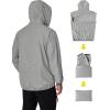 imageCOOFANDY Mens Light Rain Jacket with Hood Packable Waterproof Raincoat Golf Rain Gear Travel Hiking WindbreakerGray