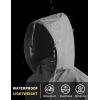 imageCOOFANDY Mens Light Rain Jacket with Hood Packable Waterproof Raincoat Golf Rain Gear Travel Hiking WindbreakerGray