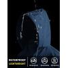 imageCOOFANDY Mens Light Rain Jacket with Hood Packable Waterproof Raincoat Golf Rain Gear Travel Hiking WindbreakerNavy Blue