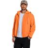 imageCOOFANDY Mens Light Rain Jacket with Hood Packable Waterproof Raincoat Golf Rain Gear Travel Hiking WindbreakerOrange