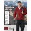imageCOOFANDY Mens Light Rain Jacket with Hood Packable Waterproof Raincoat Golf Rain Gear Travel Hiking WindbreakerWine Red