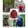 imageCOOFANDY Mens Light Rain Jacket with Hood Packable Waterproof Raincoat Golf Rain Gear Travel Hiking WindbreakerWine Red