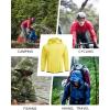 imageCOOFANDY Mens Light Rain Jacket with Hood Packable Waterproof Raincoat Golf Rain Gear Travel Hiking WindbreakerYellow