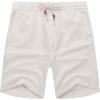 imageCOOFANDY Mens Linen Shorts Casual 9 7 Elastic Waist Drawstring Summer Beach Shorts1 White