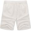 imageCOOFANDY Mens Linen Shorts Casual 9 7 Elastic Waist Drawstring Summer Beach Shorts1 White
