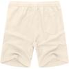 imageCOOFANDY Mens Linen Shorts Casual 9 7 Elastic Waist Drawstring Summer Beach ShortsBeige