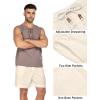 imageCOOFANDY Mens Linen Shorts Casual 9 7 Elastic Waist Drawstring Summer Beach ShortsBeige