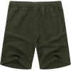 imageCOOFANDY Mens Linen Shorts Casual 9 7 Elastic Waist Drawstring Summer Beach ShortsGreen