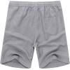 imageCOOFANDY Mens Linen Shorts Casual 9 7 Elastic Waist Drawstring Summer Beach ShortsLight Grey