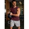 imageCOOFANDY Mens Sleeveless Shirt Quick Dry Workout Tank Top Gym Muscle T Shirts Sport Athletic Tanks Moisture WickingWine Red