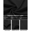 imageCOOFANDY Mens Stretch Dress Shirts Long Sleeve Button Down Shirt Regular Fit Formal Business Wedding ShirtsA Black