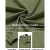 imageCOOFANDY Mens Stretch Dress Shirts Long Sleeve Button Down Shirt Regular Fit Formal Business Wedding ShirtsArmy Green