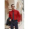 imageCOOFANDY Mens Stretch Dress Shirts Long Sleeve Button Down Shirt Regular Fit Formal Business Wedding ShirtsDeep Red