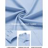 imageCOOFANDY Mens Stretch Dress Shirts Long Sleeve Button Down Shirt Regular Fit Formal Business Wedding ShirtsLight Blue