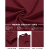 imageCOOFANDY Mens Stretch Dress Shirts Long Sleeve Button Down Shirt Regular Fit Formal Business Wedding ShirtsMaroon