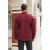 imageCOOFANDY Mens Stretch Dress Shirts Long Sleeve Button Down Shirt Regular Fit Formal Business Wedding ShirtsMaroon