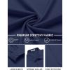 imageCOOFANDY Mens Stretch Dress Shirts Long Sleeve Button Down Shirt Regular Fit Formal Business Wedding ShirtsMidnight Blue