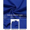 imageCOOFANDY Mens Stretch Dress Shirts Long Sleeve Button Down Shirt Regular Fit Formal Business Wedding ShirtsRoyal Azure Blue