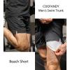 imageCOOFANDY Mens Swim Trunk Quick Dry Swimwear Mesh Lining Bathing Suit Swimsuit Board Beach Sport ShortBlack