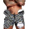 imageCOOFANDY Mens Swim Trunk Quick Dry Swimwear Mesh Lining Bathing Suit Swimsuit Board Beach Sport ShortBlue Grey Camouflage