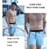 imageCOOFANDY Mens Swim Trunk Quick Dry Swimwear Mesh Lining Bathing Suit Swimsuit Board Beach Sport ShortBlue and Black