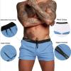 imageCOOFANDY Mens Swim Trunk Quick Dry Swimwear Mesh Lining Bathing Suit Swimsuit Board Beach Sport ShortBlue and Black