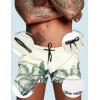 imageCOOFANDY Mens Swim Trunk Quick Dry Swimwear Mesh Lining Bathing Suit Swimsuit Board Beach Sport ShortGreen Leaves