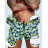 imageCOOFANDY Mens Swim Trunk Quick Dry Swimwear Mesh Lining Bathing Suit Swimsuit Board Beach Sport ShortGreen Monstera