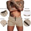 imageCOOFANDY Mens Swim Trunk Quick Dry Swimwear Mesh Lining Bathing Suit Swimsuit Board Beach Sport ShortKhaki
