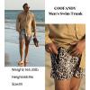imageCOOFANDY Mens Swim Trunk Quick Dry Swimwear Mesh Lining Bathing Suit Swimsuit Board Beach Sport ShortLeopard Print