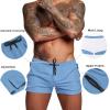 imageCOOFANDY Mens Swim Trunk Quick Dry Swimwear Mesh Lining Bathing Suit Swimsuit Board Beach Sport ShortLight Blue