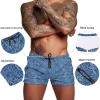 imageCOOFANDY Mens Swim Trunk Quick Dry Swimwear Mesh Lining Bathing Suit Swimsuit Board Beach Sport ShortLight Blue Leaves