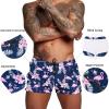 imageCOOFANDY Mens Swim Trunk Quick Dry Swimwear Mesh Lining Bathing Suit Swimsuit Board Beach Sport ShortNavy Blue Flamingo
