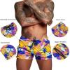 imageCOOFANDY Mens Swim Trunk Quick Dry Swimwear Mesh Lining Bathing Suit Swimsuit Board Beach Sport ShortOrange Coconut Tree