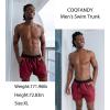 imageCOOFANDY Mens Swim Trunk Quick Dry Swimwear Mesh Lining Bathing Suit Swimsuit Board Beach Sport ShortRed and Black