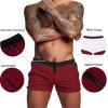 imageCOOFANDY Mens Swim Trunk Quick Dry Swimwear Mesh Lining Bathing Suit Swimsuit Board Beach Sport ShortRed and Black