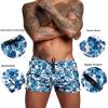 imageCOOFANDY Mens Swim Trunk Quick Dry Swimwear Mesh Lining Bathing Suit Swimsuit Board Beach Sport ShortSapphire Floral Print