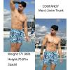 imageCOOFANDY Mens Swim Trunk Quick Dry Swimwear Mesh Lining Bathing Suit Swimsuit Board Beach Sport ShortSapphire Floral Print