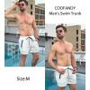 imageCOOFANDY Mens Swim Trunk Quick Dry Swimwear Mesh Lining Bathing Suit Swimsuit Board Beach Sport ShortWhite