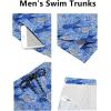 imageCOOFANDY Mens Swim Trunks Quick Dry Board Shorts Swimsuit Swimwear Bathing SuitP Blue Cashews