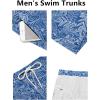 imageCOOFANDY Mens Swim Trunks Quick Dry Board Shorts Swimsuit Swimwear Bathing SuitP Blue Leaf