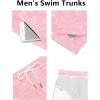 imageCOOFANDY Mens Swim Trunks Quick Dry Board Shorts Swimsuit Swimwear Bathing SuitP Pink Leaf