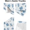 imageCOOFANDY Mens Swim Trunks Quick Dry Board Shorts Swimsuit Swimwear Bathing SuitP White Palm Leaf