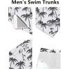 imageCOOFANDY Mens Swim Trunks Quick Dry Board Shorts Swimsuit Swimwear Bathing SuitP Whitecoconut Tree