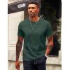 imageCOOFANDY Mens TShirts 100 Cotton Crewneck Short Sleeve Tees Casual Plain ShirtsGreen